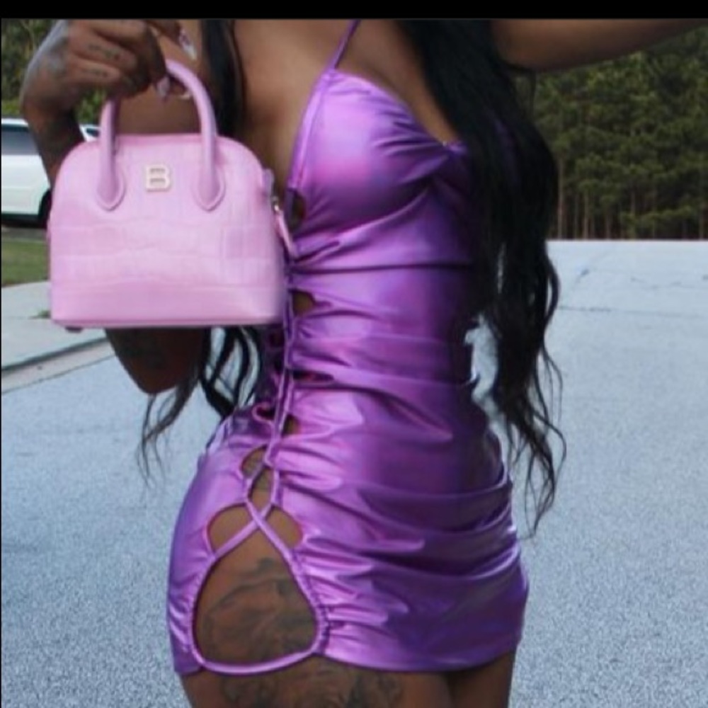 Sweet and Sexy Metallic Mini Dress